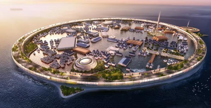 Японская компания представила проект плавучего города